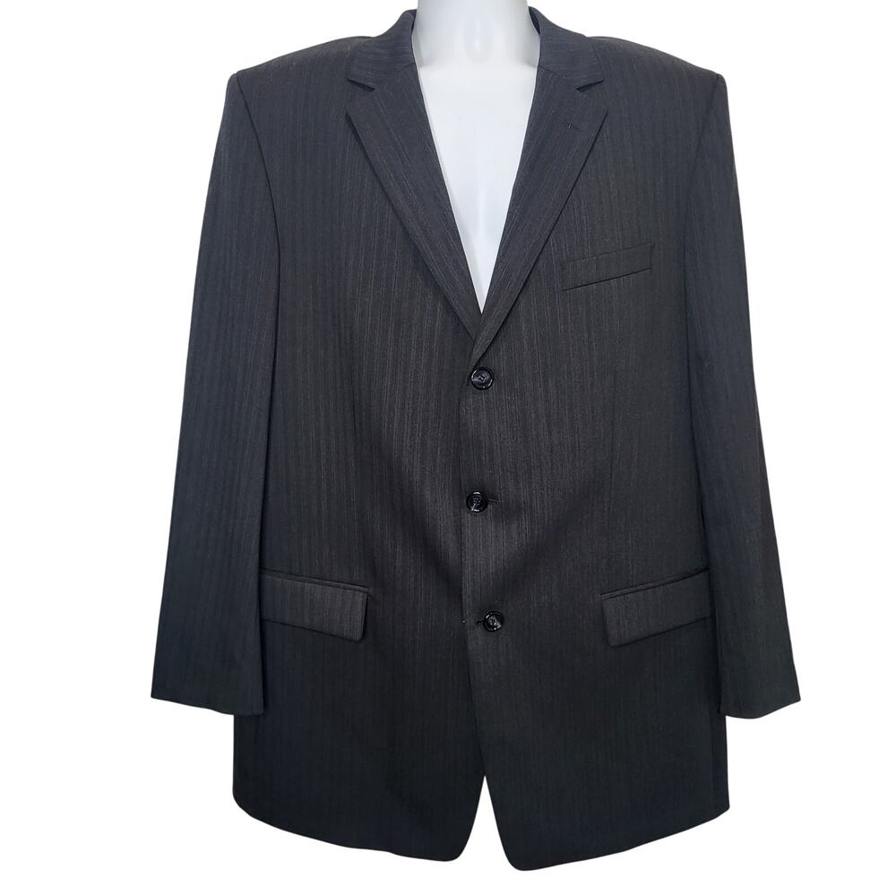 Hugo Boss Size 44 L Virgin Wool Blend Made in Turkey Mens Suit Jacket  #191
